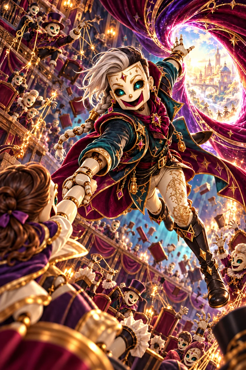 Velvet Vanish, Stage magician of the Shadowplayers